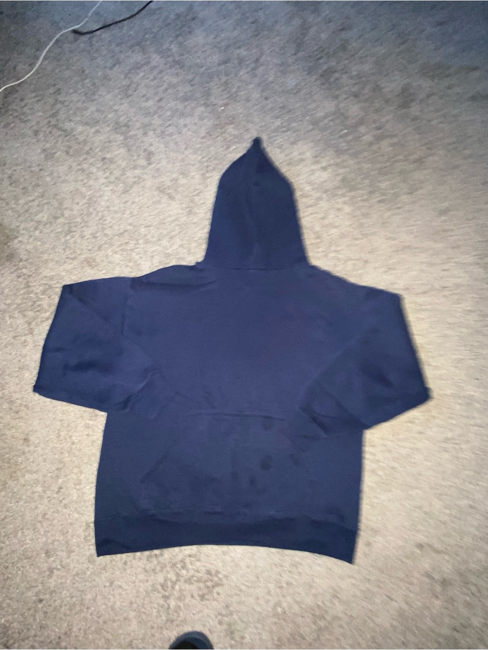 Jerzees Classic Navy Hooded Sweatshirt long sleeve